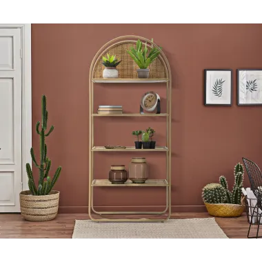 LIBRERIA PANAMA OKRĄGŁA 80 40 180 cm